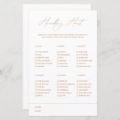 ハンドバッグ狩りエレガントホワイトブライダルシャワーゲーム (正面/裏面)