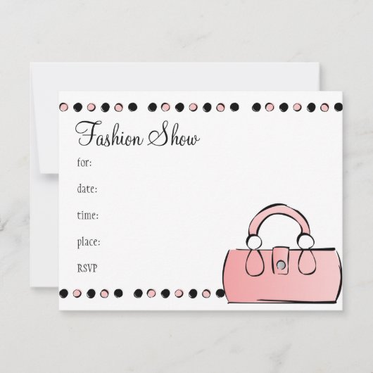 ハンドバッグ 招待状 (正面)