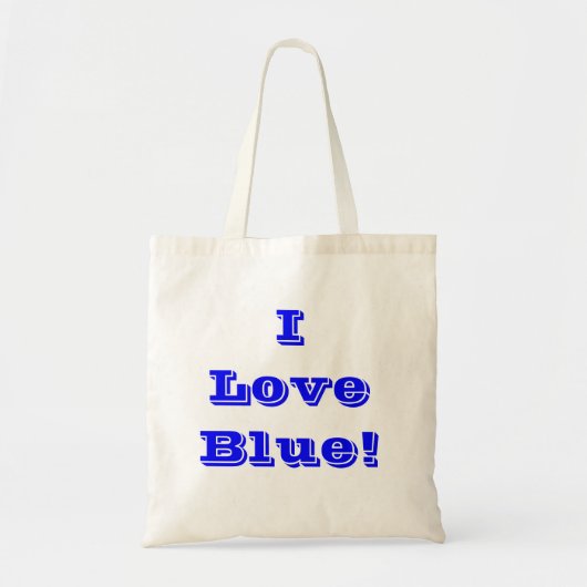 ハンドバッグI Love Blue トートバッグ (正面)