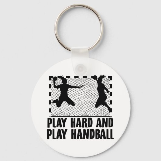 ハンドバラーことわざ | Handballチームスポーツギフト キーホルダー (正面)