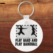 ハンドバラーことわざ | Handballチームスポーツギフト キーホルダー (正面)