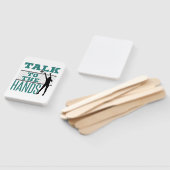 ハンドバレーボール中おもしろい遮断薬に話す ハンドファン (組立なし)