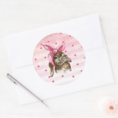 ハンドバ色彩の鮮やかニューピンク ラウンドシール (封筒)