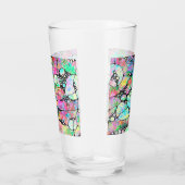 ハンドパターンとデジタル絵を描パターンのアート31 タンブラーグラス (右)