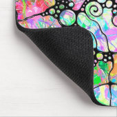 ハンドパターンとデジタル絵を描パターンのアート31 マウスパッド (コーナー)