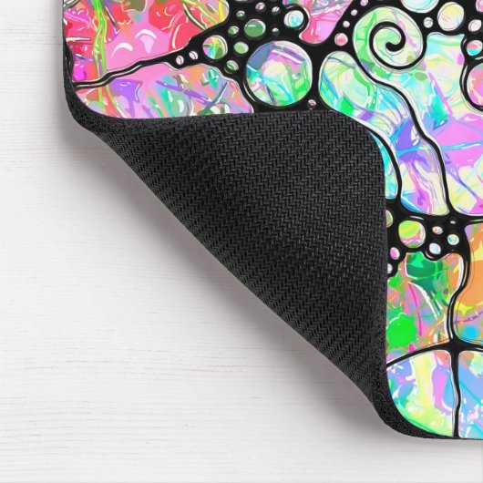 ハンドパターンとデジタル絵を描パターンのアート31 マウスパッド (コーナー)