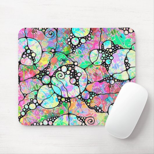 ハンドパターンとデジタル絵を描パターンのアート31 マウスパッド (マウス)