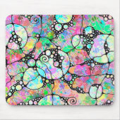 ハンドパターンとデジタル絵を描パターンのアート31 マウスパッド (正面)