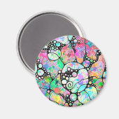 ハンドパターンとデジタル絵を描パターンのアート31 マグネット (正面/裏面)