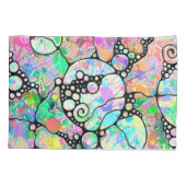 ハンドパターンとデジタル絵を描パターンのアート31 枕カバー (裏面)