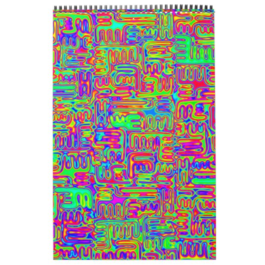 ハンドパターンとデジタル絵を描パターンのアート42 カレンダー (カバー)