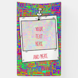 ハンドパターンとデジタル絵を描パターンのアート42 横断幕