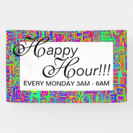 ハンドパターンとデジタル絵を描パターンのアート42 横断幕