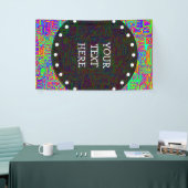 ハンドパターンとデジタル絵を描パターンのアート42 横断幕 (トレードショー)