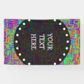 ハンドパターンとデジタル絵を描パターンのアート42 横断幕 (横)