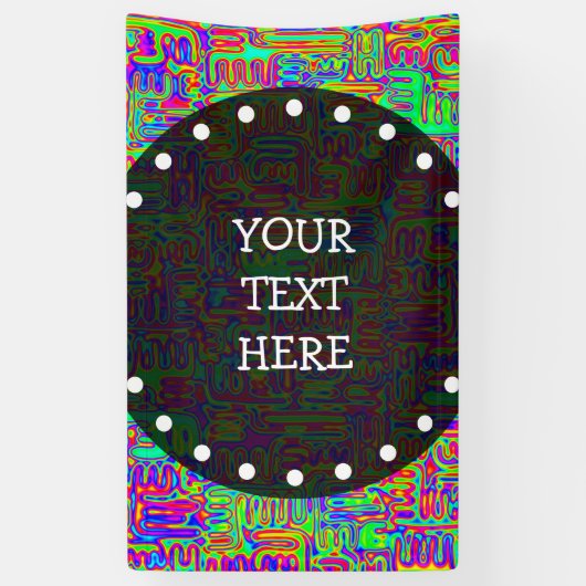 ハンドパターンとデジタル絵を描パターンのアート42 横断幕 (縦)