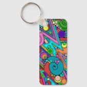 ハンドパターンとデジタル絵を描パターン12 キーホルダー (正面)