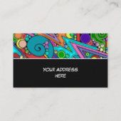 ハンドパターンとデジタル絵を描パターン12 名刺 (裏面)