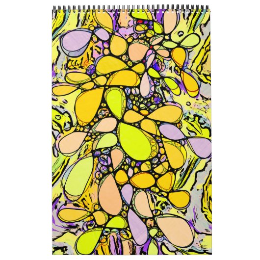 ハンドパターンとデジタル絵を描パターン13 カレンダー (カバー)