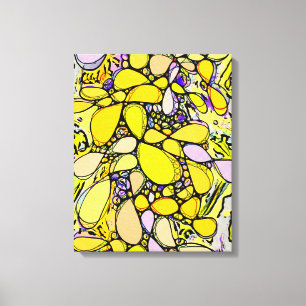 ハンドパターンとデジタル絵を描パターン13 キャンバスプリント