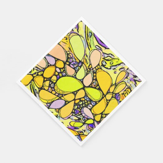 ハンドパターンとデジタル絵を描パターン13 スタンダードランチョンナプキン (角)