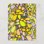 ハンドパターンとデジタル絵を描パターン13 ポストカード (正面)