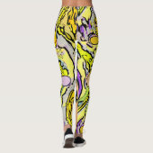 ハンドパターンとデジタル絵を描パターン13 レギンス (裏面)