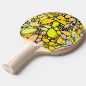 ハンドパターンとデジタル絵を描パターン13 卓球ラケット (正面アングル)
