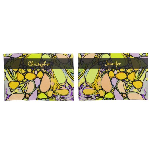 ハンドパターンとデジタル絵を描パターン13 枕カバー (フロントセット)