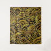 ハンドパターンとデジタル絵を描パターン15 タペストリー (正面)