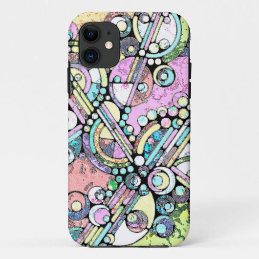 ハンドパターンとデジタル絵を描パターン17 Case-Mate iPhoneケース (裏面)