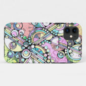 ハンドパターンとデジタル絵を描パターン17 Case-Mate iPhoneケース (裏面(横))