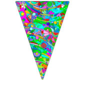 ハンドパターンとデジタル絵を描パターン18 バンティングフラッグ (第2の旗)