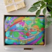 ハンドパターンとデジタル絵を描パターン18 薄葉紙 (ギフト)