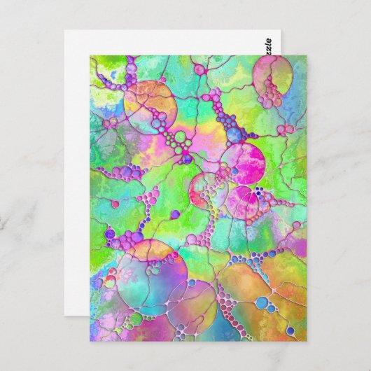 ハンドパターンとデジタル絵を描パターン41 ポストカード (正面/裏面)