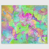 ハンドパターンとデジタル絵を描パターン41 ラッピングペーパー (フラット)