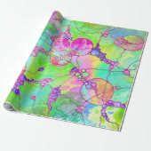 ハンドパターンとデジタル絵を描パターン41 ラッピングペーパー (アンロールド)