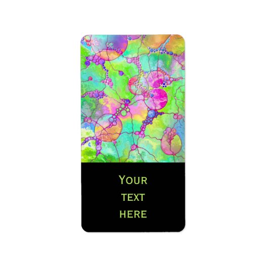 ハンドパターンとデジタル絵を描パターン41 ラベル (正面)