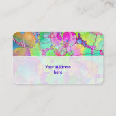 ハンドパターンとデジタル絵を描パターン41 名刺 (裏面)