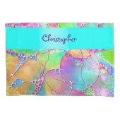 ハンドパターンとデジタル絵を描パターン41 枕カバー (正面左)