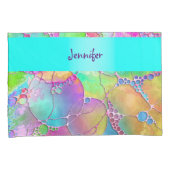 ハンドパターンとデジタル絵を描パターン41 枕カバー (正面右)