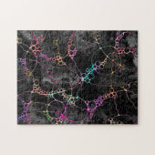 ハンドパターンとデジタル絵を描パターン44 ジグソーパズル (横)