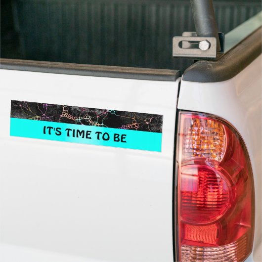 ハンドパターンとデジタル絵を描パターン44 バンパーステッカー (トラック上)