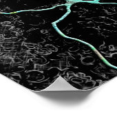 ハンドパターンとデジタル絵を描パターン44 ポスター (角)