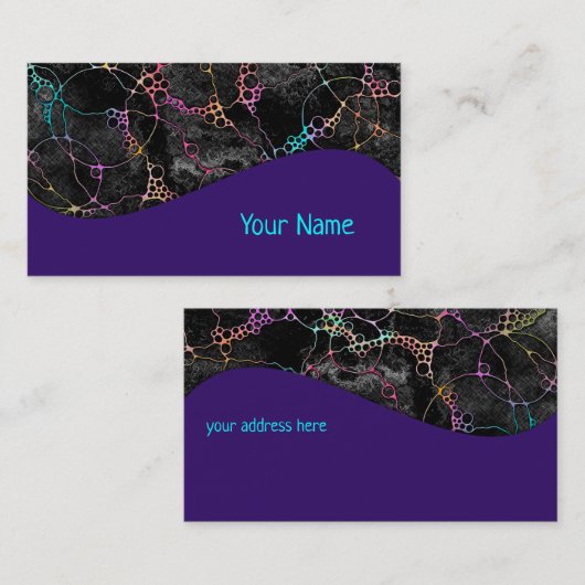 ハンドパターンとデジタル絵を描パターン44 名刺 (正面/裏面)