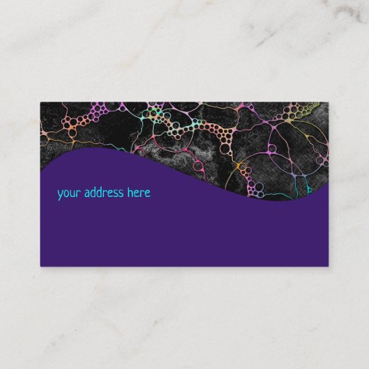 ハンドパターンとデジタル絵を描パターン44 名刺 (裏面)