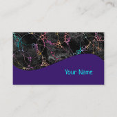 ハンドパターンとデジタル絵を描パターン44 名刺 (正面)