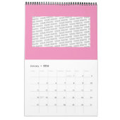 ハンドパターンとデジタル色彩の鮮やかパターンアート9 カレンダー (1月 2026)