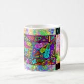 ハンドパター絵を描ルアート1 コーヒーマグカップ (正面右)