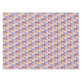 ハンドパニ図解入りの、写真付きのーの野カラフル花 テーブルクロス (正面(横))